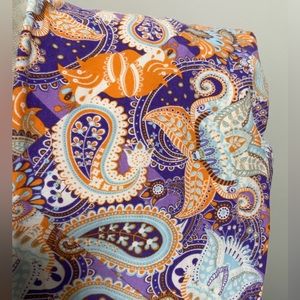 Lularoe paisley purple orange leggings os one size